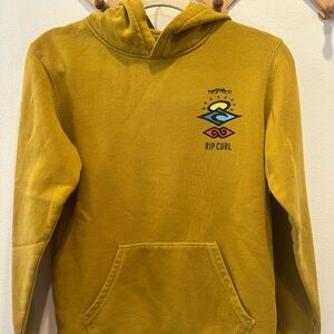 Rip Curl Mustard Hoodie with Logo